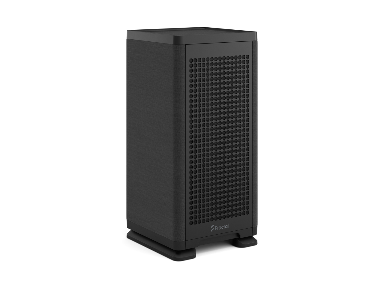 Alt View 2. Fractal Design - Fractal Design Mood Black Mini-ITX Small Form Factor PC Case with PCIe 4.0 Riser - Black.