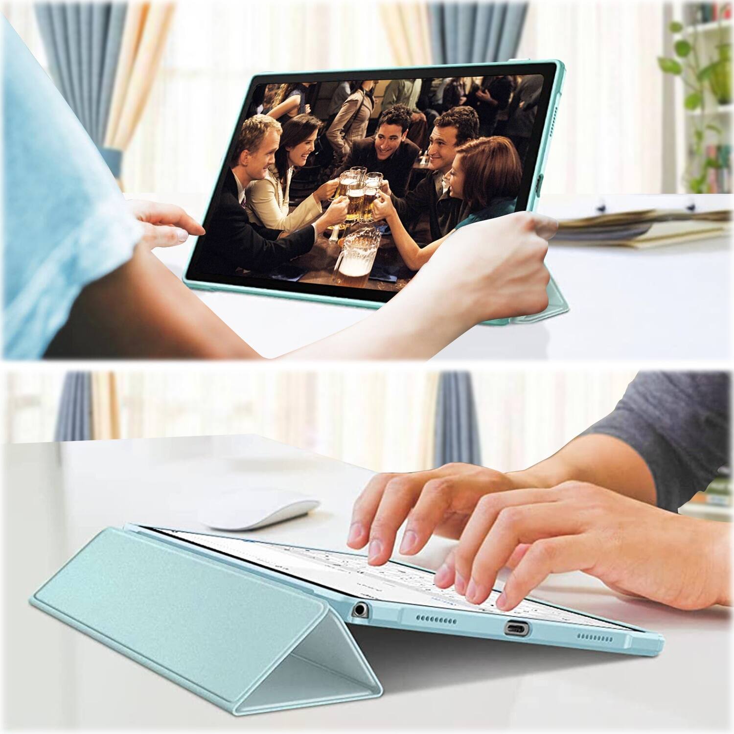 Alt View 16. SaharaCase - Folio Case for Samsung Galaxy Tab A8 - Teal.