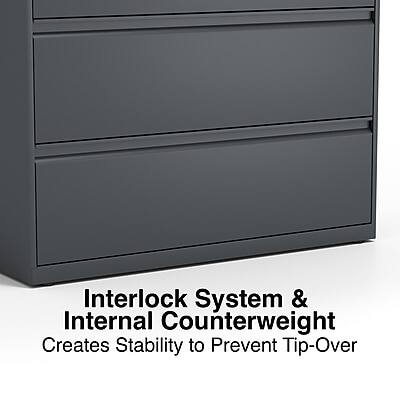 Interlock System & Internal Counterweight  
Creates Stability to Prevent Tip-Over