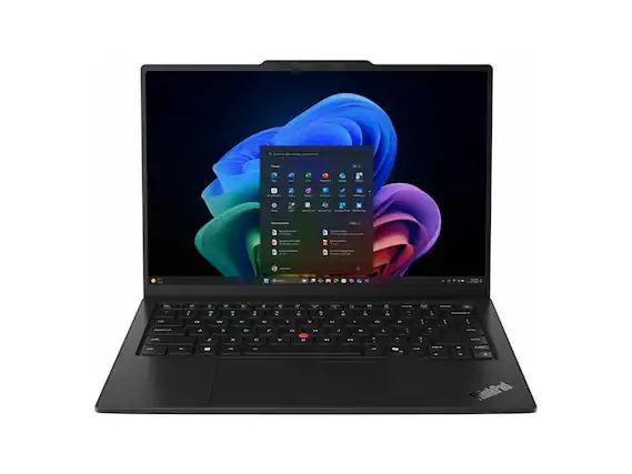 Front. Lenovo - thinkpad x1 carbon gen 14 aura edition 21v7006fus 14" copilot+ pc noteboo - Black.