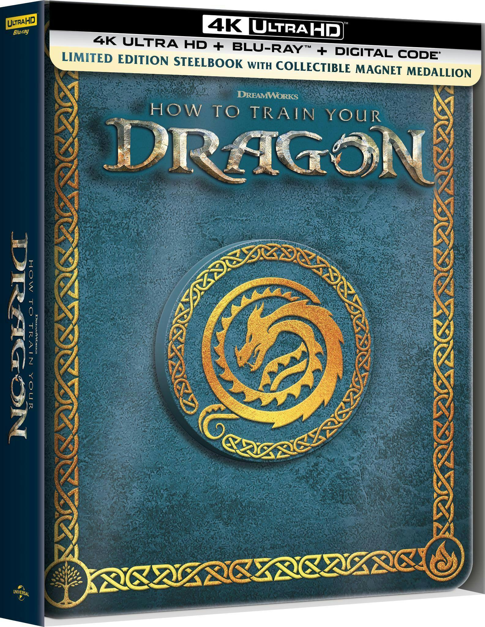 Back. How to Train Your Dragon (Steelbook)   - 4K Blu-Ray.