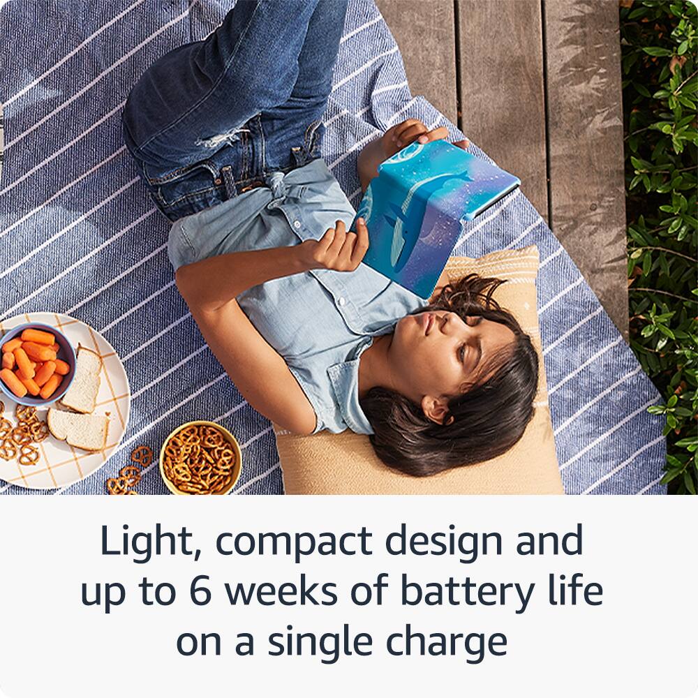 Light, compact design and up to 6 weeks of battery life on a single charge.
