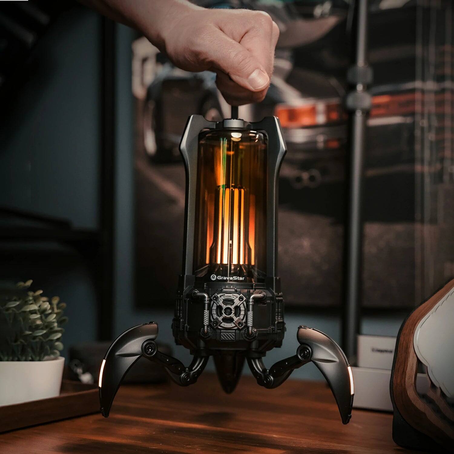 Alt View 10. GravaStar - GravaStar Supernova Portable Bluetooth Speaker with 25W Output and 9-Hour Battery Life Matt Black - Matt Black.