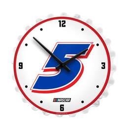 The Fan-Brand - Kyle Larson 19" Bottle Cap Lighted Wall Clock - Multicolor