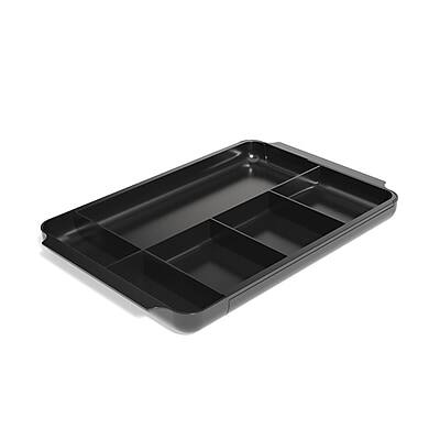 Alt View 1. TRU RED - TRU RED™ 7-Compartment Expandable Plastic Drawer Organizer, Black (TR58204) - Black.