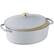 Front. Best Choice Products - Best Choice Products Oval 7.5 Quart Cast-Iron Dutch Oven, Heavy-Duty w/ Enamel, Side Handles - French Gray - French Gray.