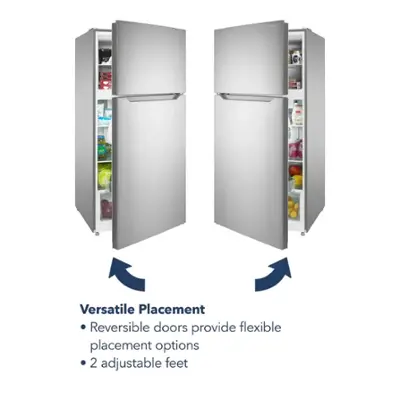 Insignia™ - 14.2 Cu. Ft. Top-Freezer Refrigerator with ENERGY STAR Certification - Stainless Steel