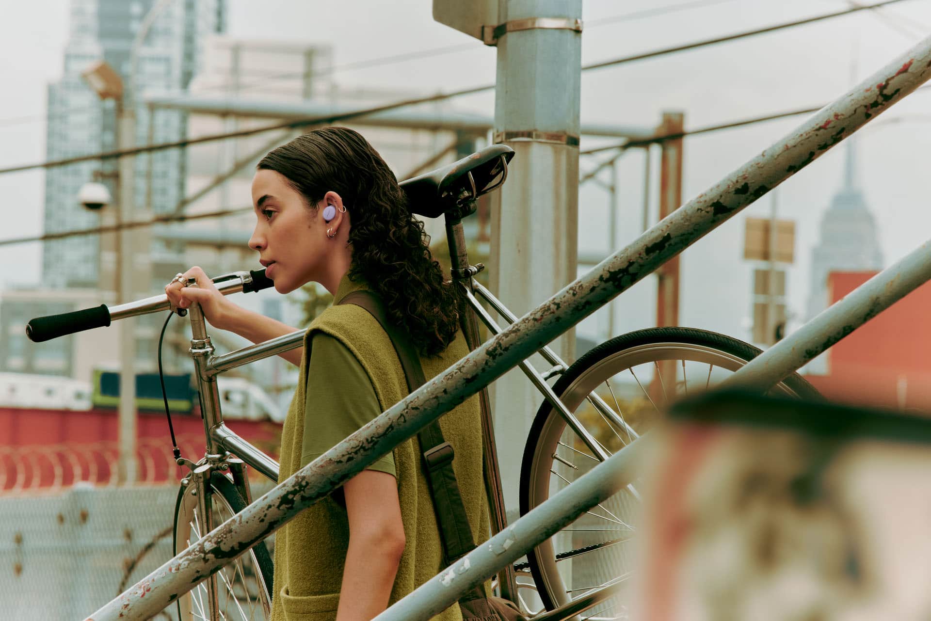 Alt View 13. Bose - QuietComfort True Wireless Noise Cancelling In-Ear Earbuds - Chilled Lilac.