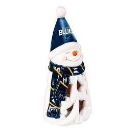 Evergreen Enterprises - St. Louis Blues LED 8" Snowman Lit Garden Statue - Blue