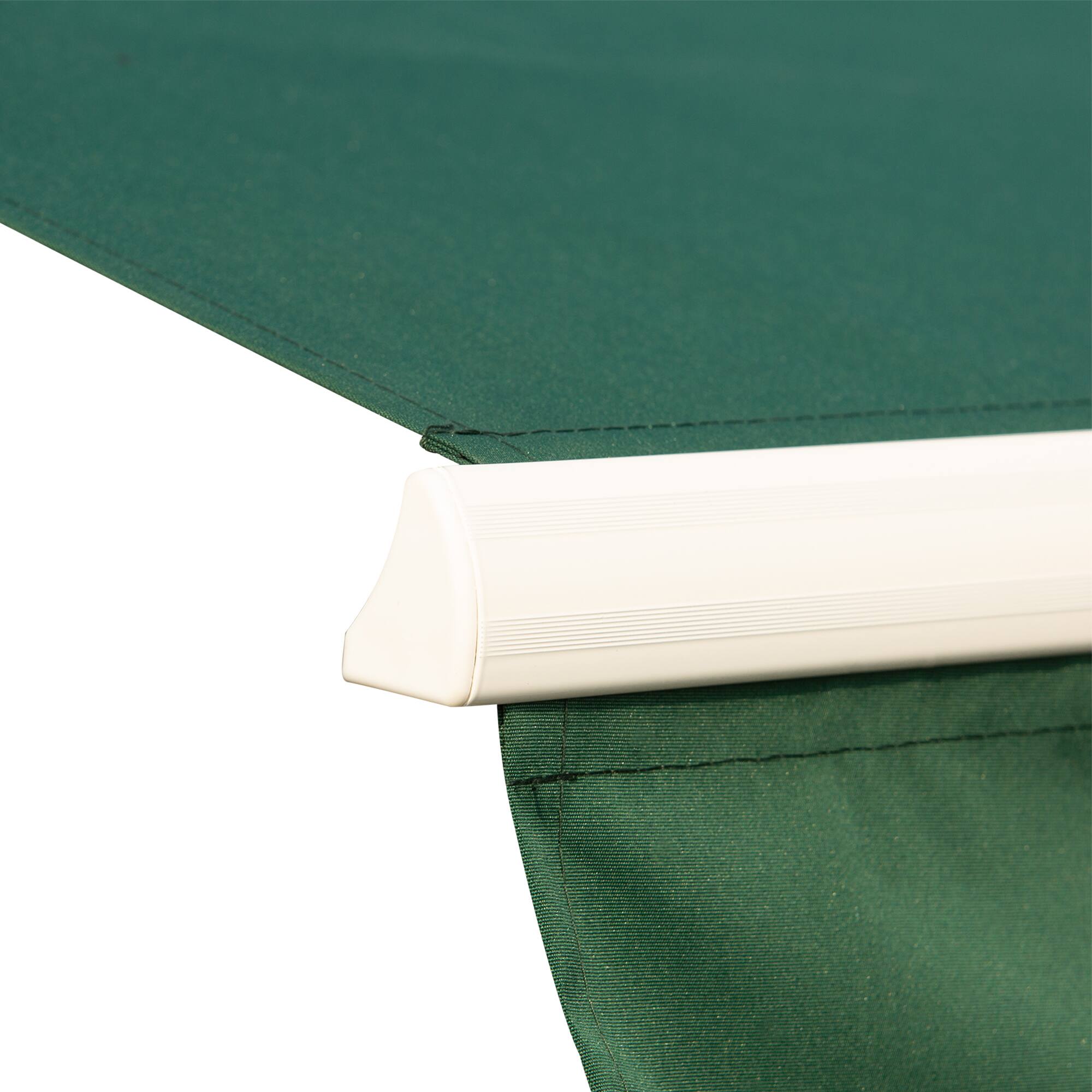 Alt View 8. Outsunny - 12' x 10' Retractable Awning Patio Awnings Sun Shade Shelter with Manual Crank Handle, 280g/m² UV - Green.