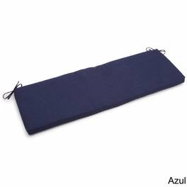 Blazing Needles - 57-inch by 19-inch Outdoor Spun Polyester Loveseat Cushion - Azul