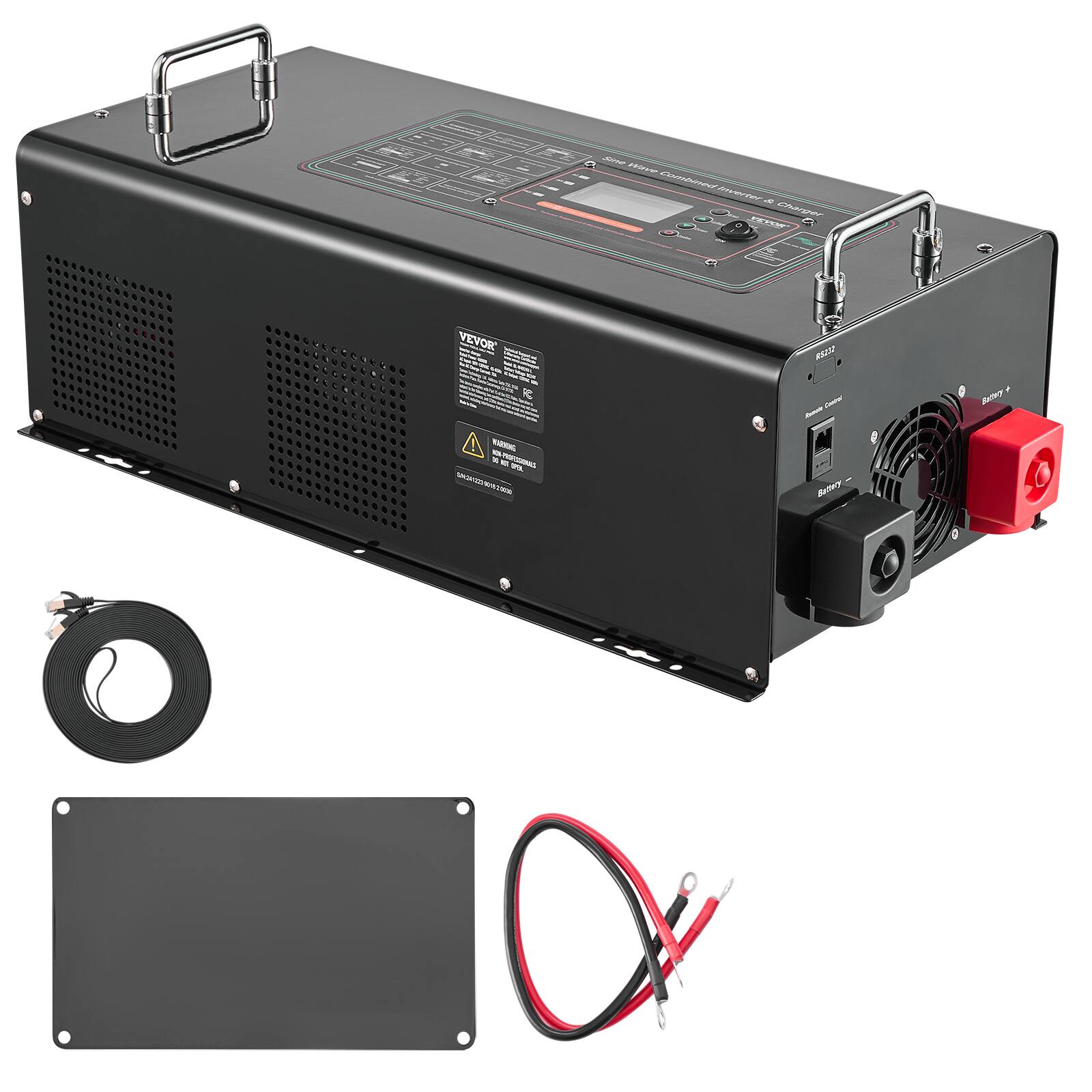 Sine Wave Combined Inverter R Charger XEVOS  
VEVOR  
FC  
WARNING - PROFESSIONALS  
ATE SM 2012220 2018-2000  
Battery