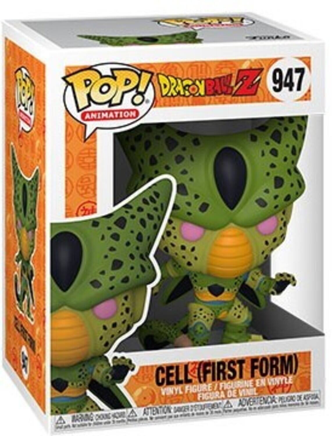 POP! DRAGONBALL Z 947 ANIMATION MARVEL CELL (FIRST FORM) VINYL FIGURE / FIGURINE EN VINYLE PELIGRO DE ASFOSA A ADVERTENDA A ATTENTION FOR