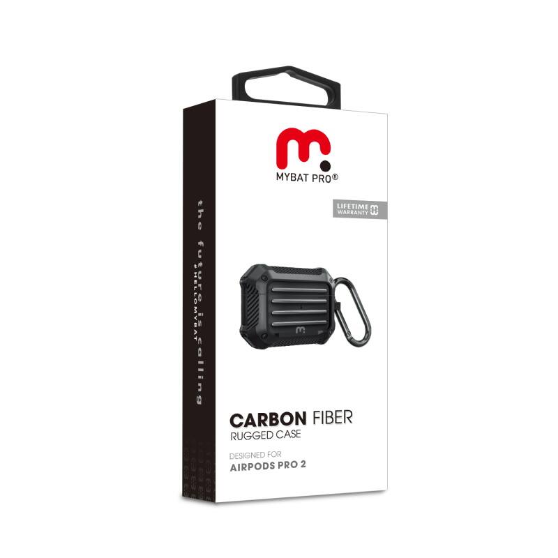 MYBAT PRO LIFETIME WARRANTY the FUTURE is FUMBATing CARBON FIBER RUGGED CASE DESIGNED FOR AIRPODS PRO 2