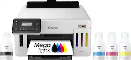Canon - Megatank GX5120 Wireless Supertank Inkjet Printer - White