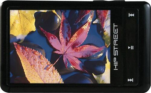 Front Standard. Hip Street - Hip Street 4GB* MP3 Player - Black.