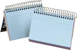 Oxford - Spiral 4" x 6" Index Cards, Ruled, Colors (50/Pack) - Assorted