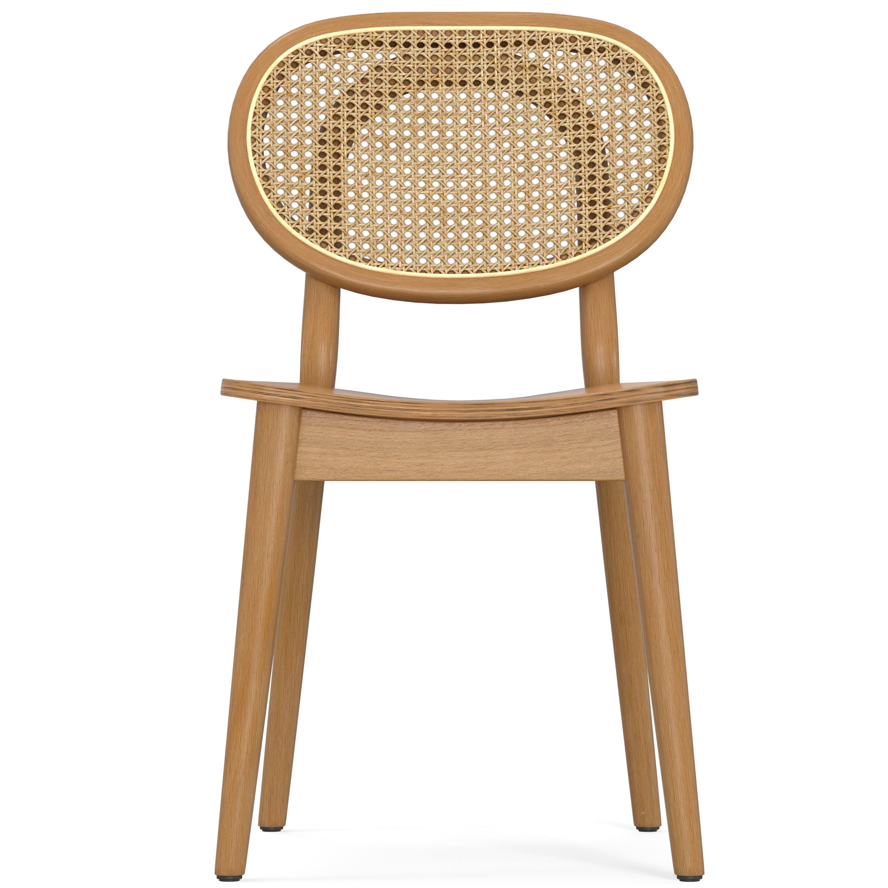 Left. Simpli Home - Rachel Dining Chair (Set of 2) in Natural - Natural.