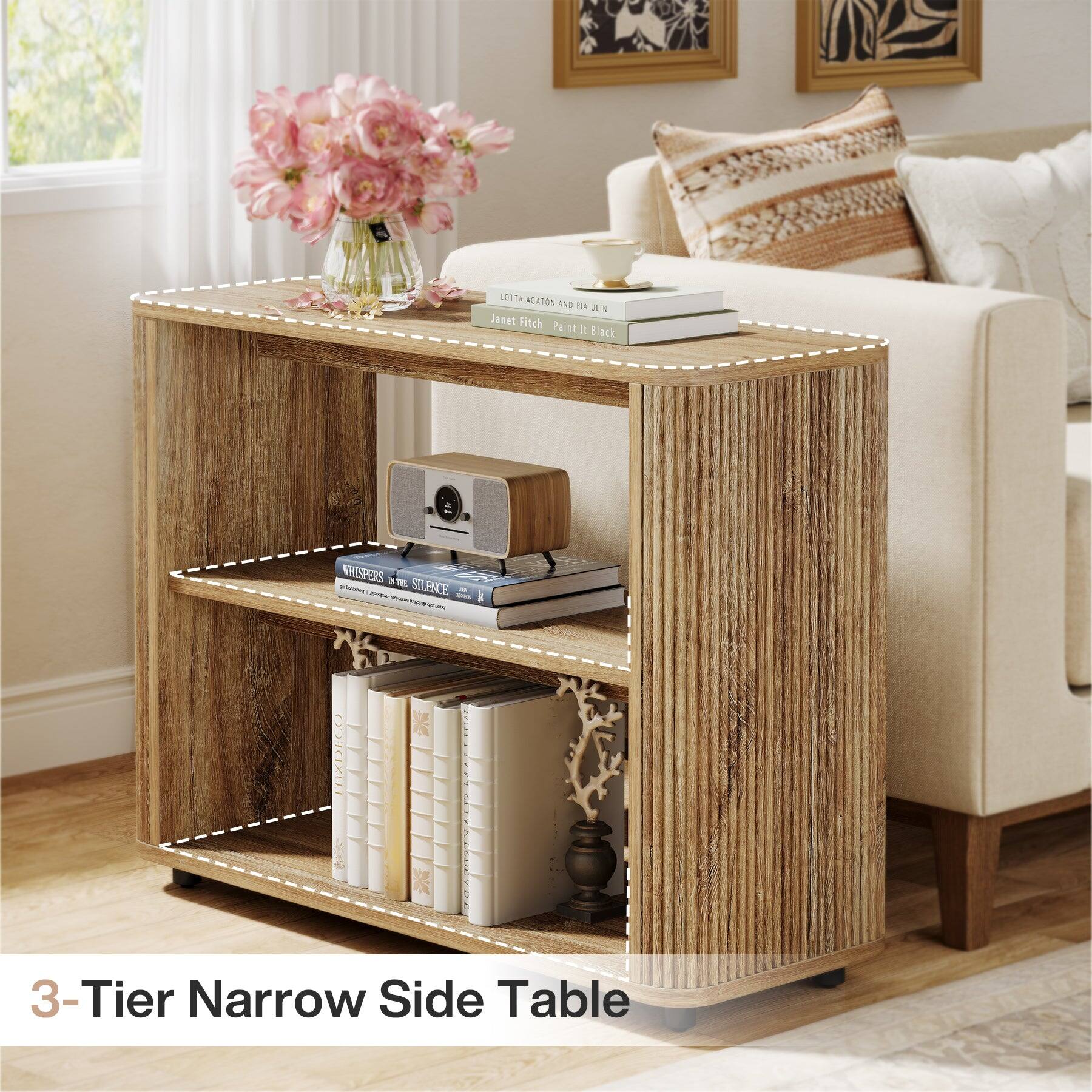 Lotta Agatation and Pia Uljin  
Janet Fitch  
Paint It Black  

Whispers in the Silence - 30 -  

3-Tier Narrow Side Table