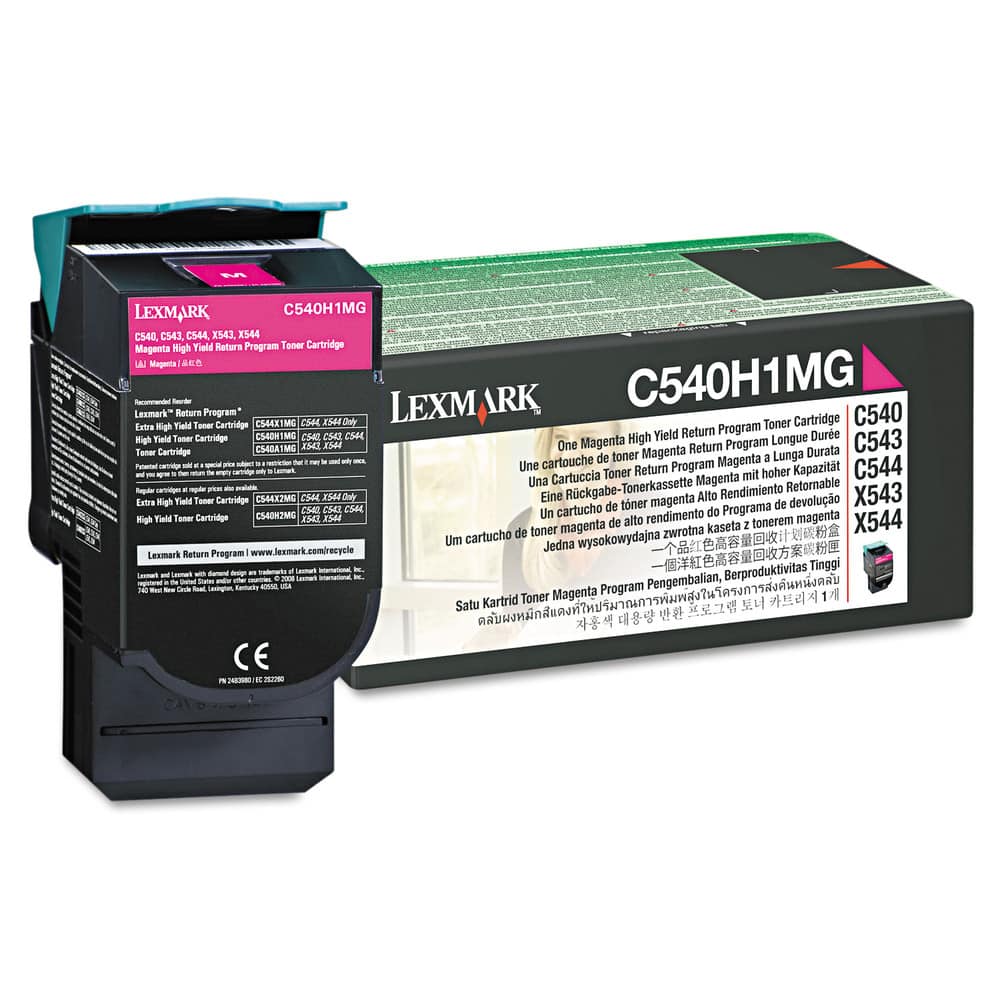 Lexmark - C540H1MG 2000 Page-Yield Return Program High-Yield Toner - Magenta price history on PriceWatchPro