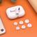 Alt View 3. Home Collection - 1 Pair Small Ear Tips Replacement Covers for Apple AirPods Pro - White.