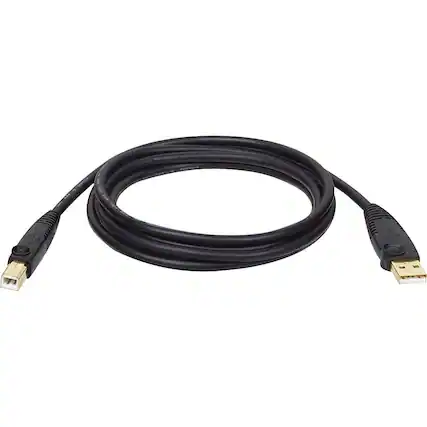 Front. Tripp Lite - 10' USB Type A-to-USB Type B Cable - Black.