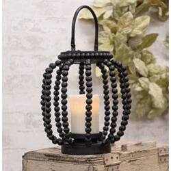 Angle. BreeBe - Sorrento Lantern 12.5" - Black.
