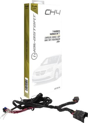 Front. iDataStart - T-Harness for Select Chrysler Vehicles - Black.