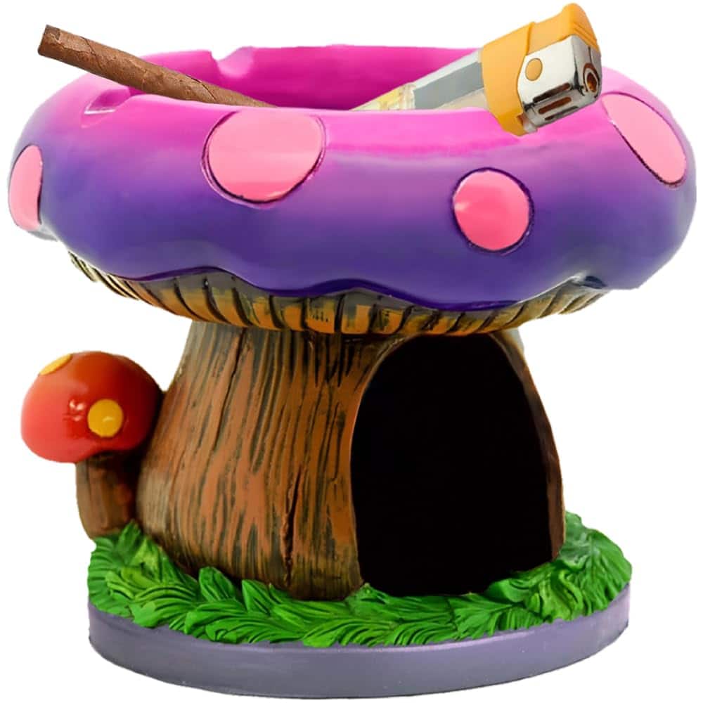 Stylel Star - Cute Mushroom Ashtray With Stash Spot - Cool Ashtrays For Weed Smokers And Bong Users Accessories Collection - Pink