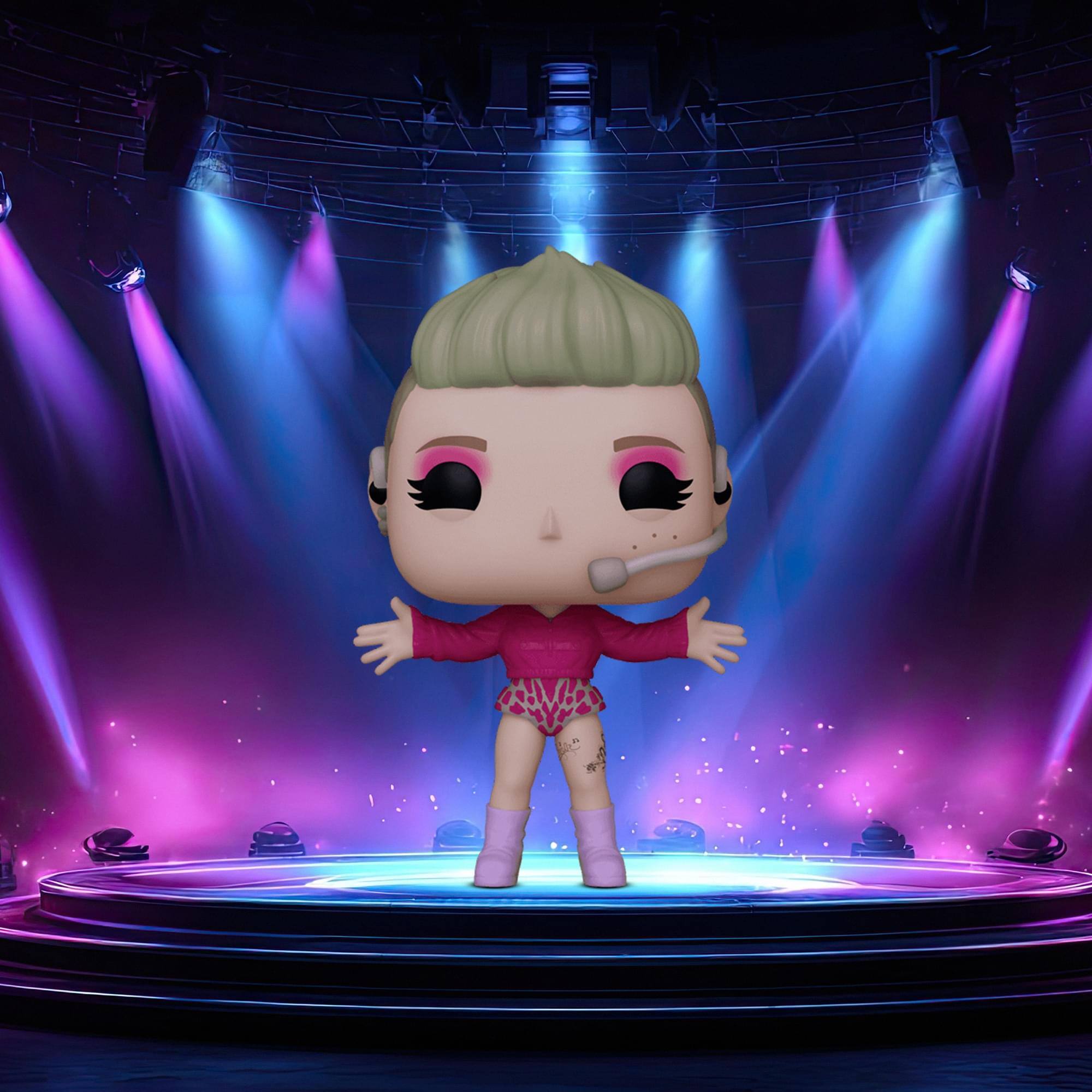 Alt View 2. Funko - Pink - FUNKO POP! Rocks: PINK (Trustfall Tour)   - Collectibles - Multicolor.