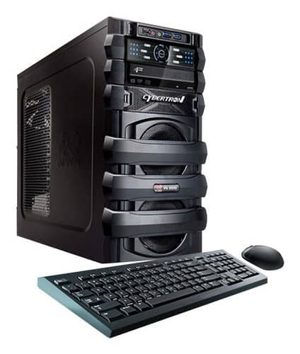 Front. CybertronPC - 5150 Escape Desktop - AMD FX-Series - 8GB Memory - 500GB Hard Drive - Black.