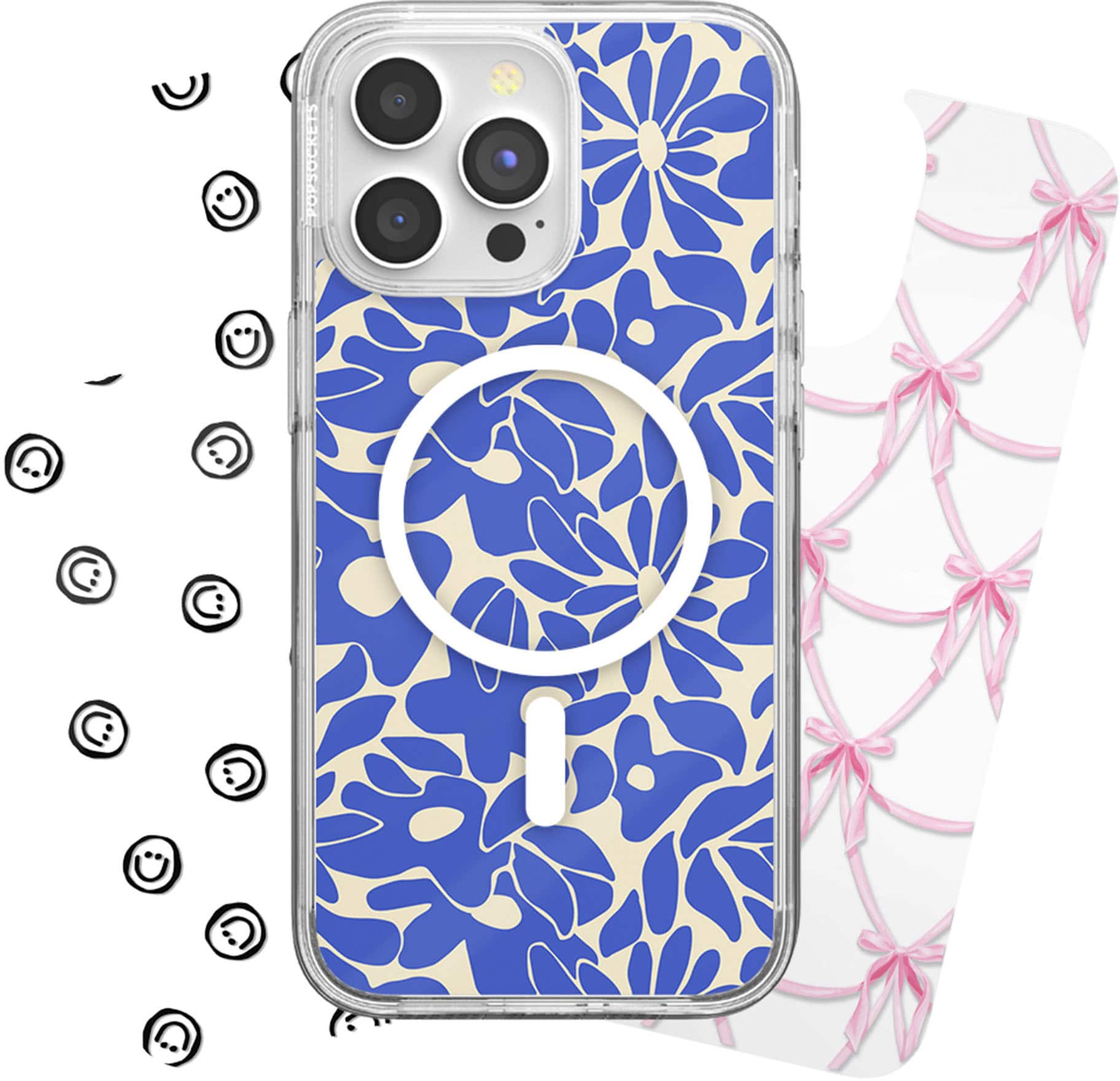 Looks iPhone 15 Pro Max Swappable Graphic Case Inserts (3 per pack) - compatible w/ PopSockets PopCase only - Multi Collection