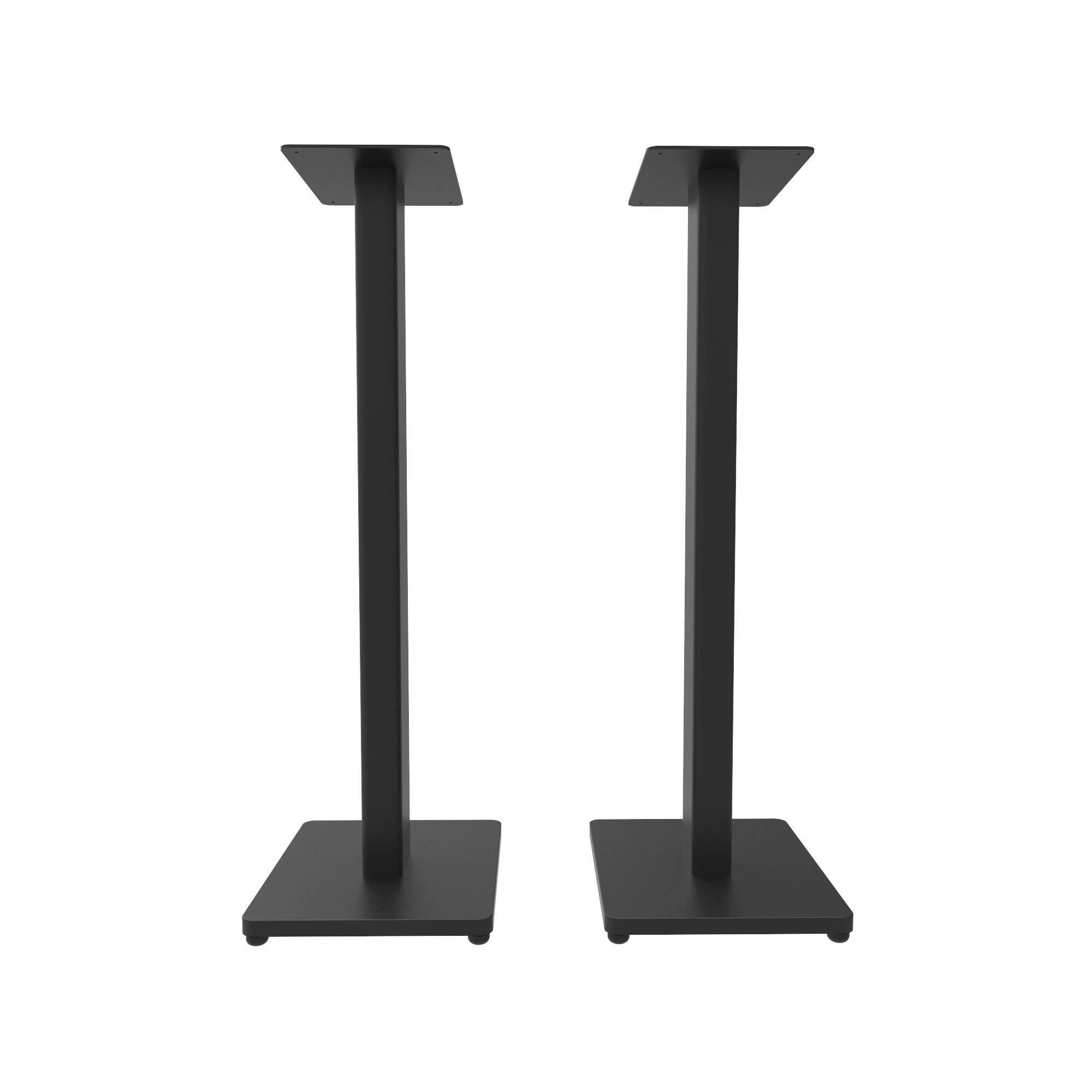 Left. Kanto - 28" Universal Bookshelf Speaker Floor Stands, Pair - Black.