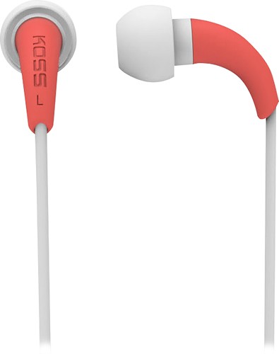  Koss - Fit Buds Earbud Women's Headphones - Coral