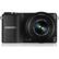 Front Standard. Samsung - 20.3 Megapixel Mirrorless Camera (Body with Lens Kit) - 20 mm-50 mm and 50 mm-200 mm Lens - Black.