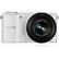 Front Standard. Samsung - 20.3 Megapixel Mirrorless Camera (Body with Lens Kit) - 20 mm-50 mm and 50 mm-200 mm Lens - White.