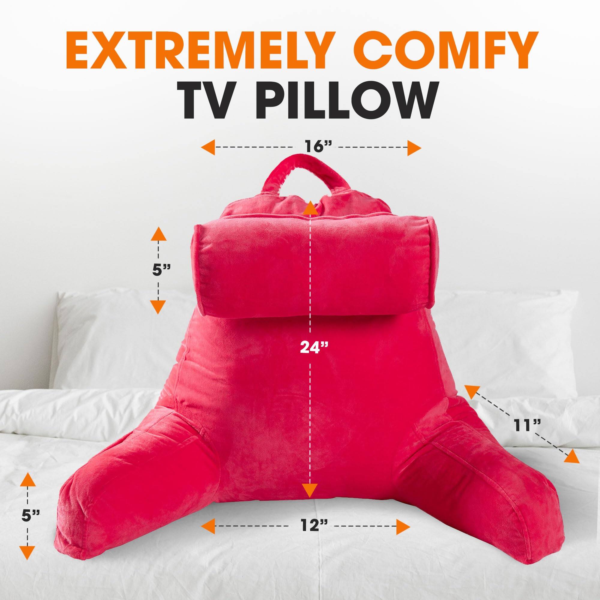 EXTREMELY COMFY TV PILLOW

16"
5"
24"
11"
5"
12"
