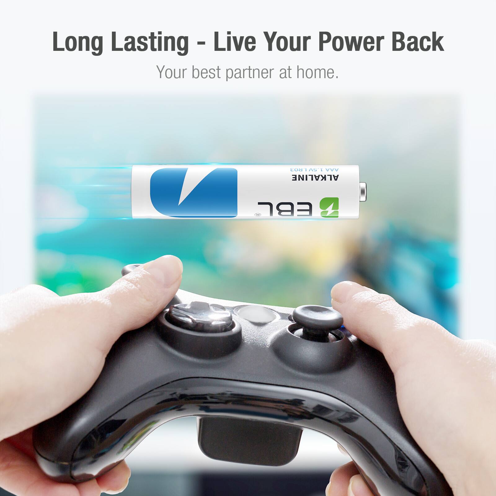 Long Lasting - Live Your Power Back  
Your best partner at home.  

Energizer Alkaline