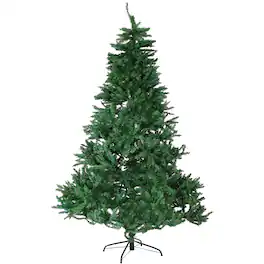 Sunnydaze - Tannenbaum Indoor Unlit Artificial Christmas Tree - 7 ft - Green