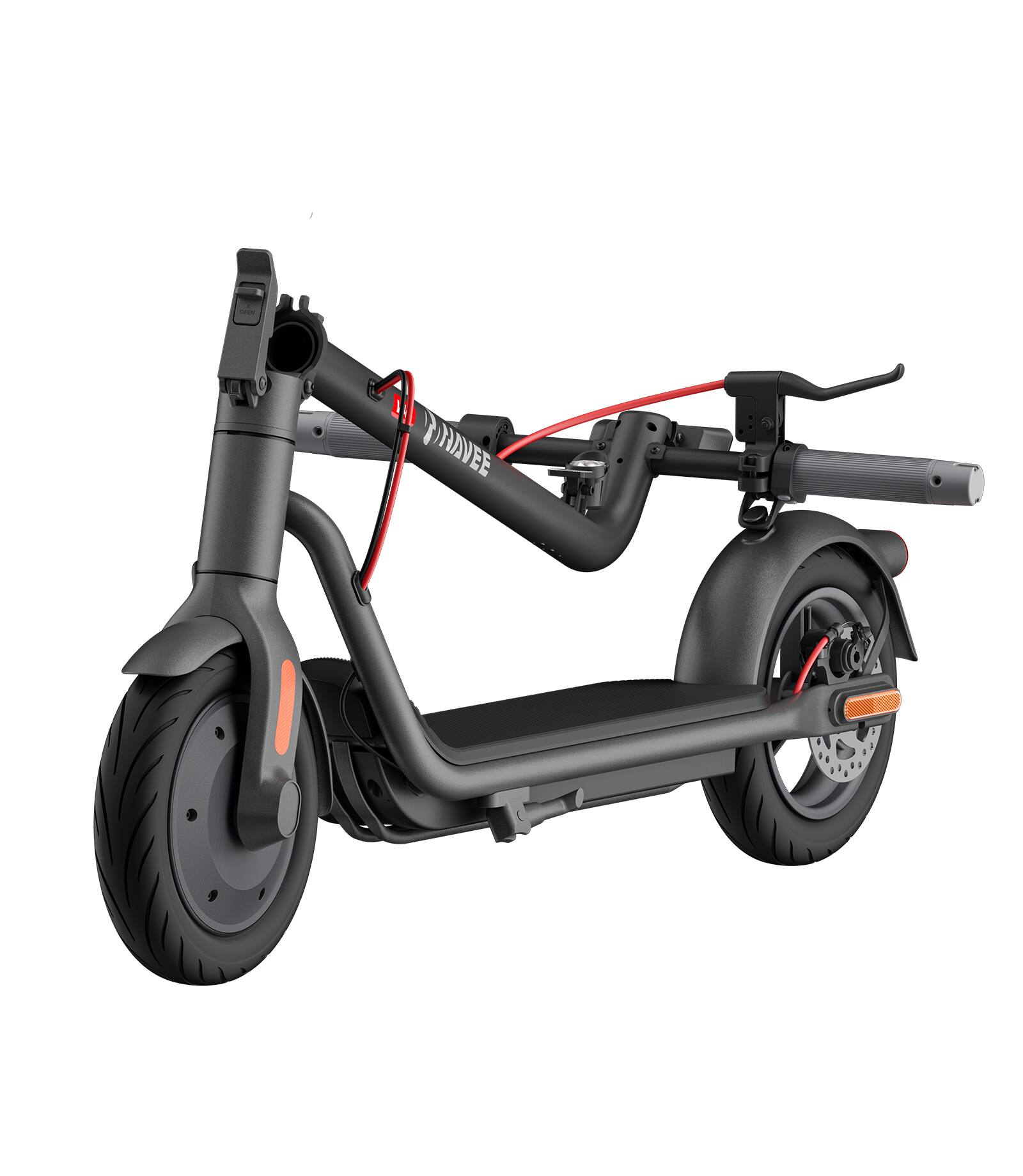 Left. NAVEE - V40i Electric Scooter w/25 mi Max Operating Range & 20 mph Max Speed - Black.