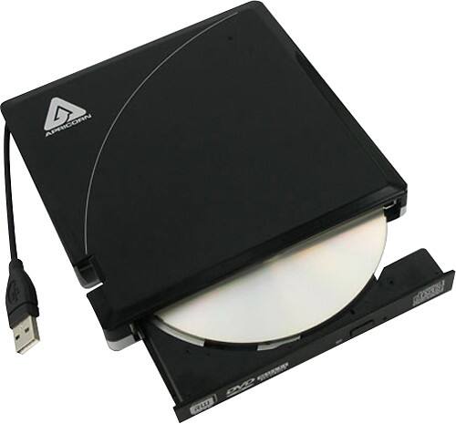 Angle Standard. Apricorn - EZ Writer II 24x External Dual-Layer DVD±RW/CD-RW Drive.