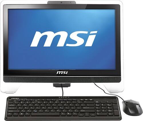 Front Standard. MSI - All-In-One Computer / Intel® Core™ i3 Processor / 20" Display / 3GB Memory / 320GB Hard Drive.
