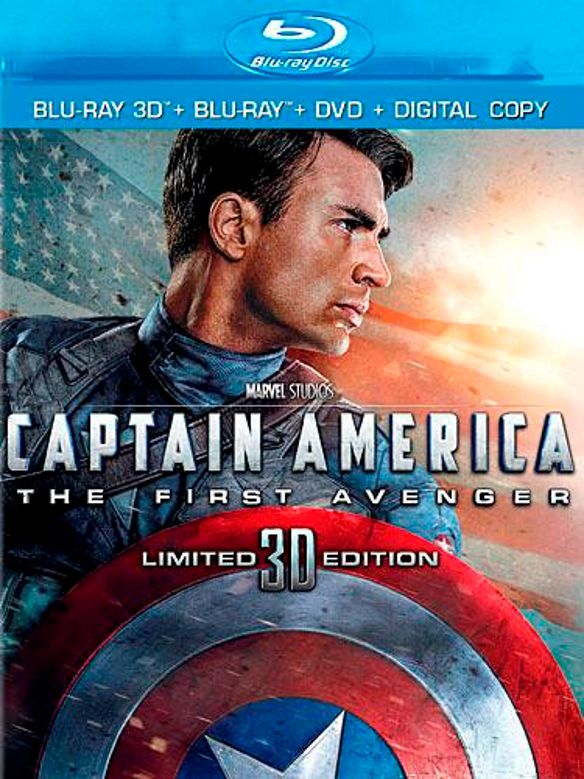  Captain America: The First Avenger [3 Discs] [Includes Digital Copy] [3D] [Blu-ray/DVD] [Blu-ray/Blu-ray 3D/DVD] [2011]