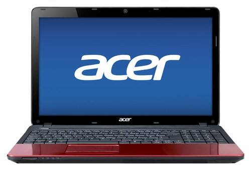 Front Standard. Acer - Aspire 15.6" Laptop - 4GB Memory - 500GB Hard Drive - Glossy Red.