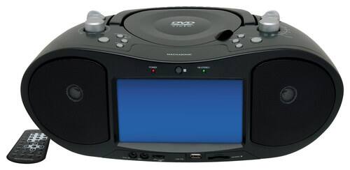 Front Standard. Magnasonic - CD/CD+G/MP3/WMA/MPEG-4/DVD Boombox with AM/FM Radio.