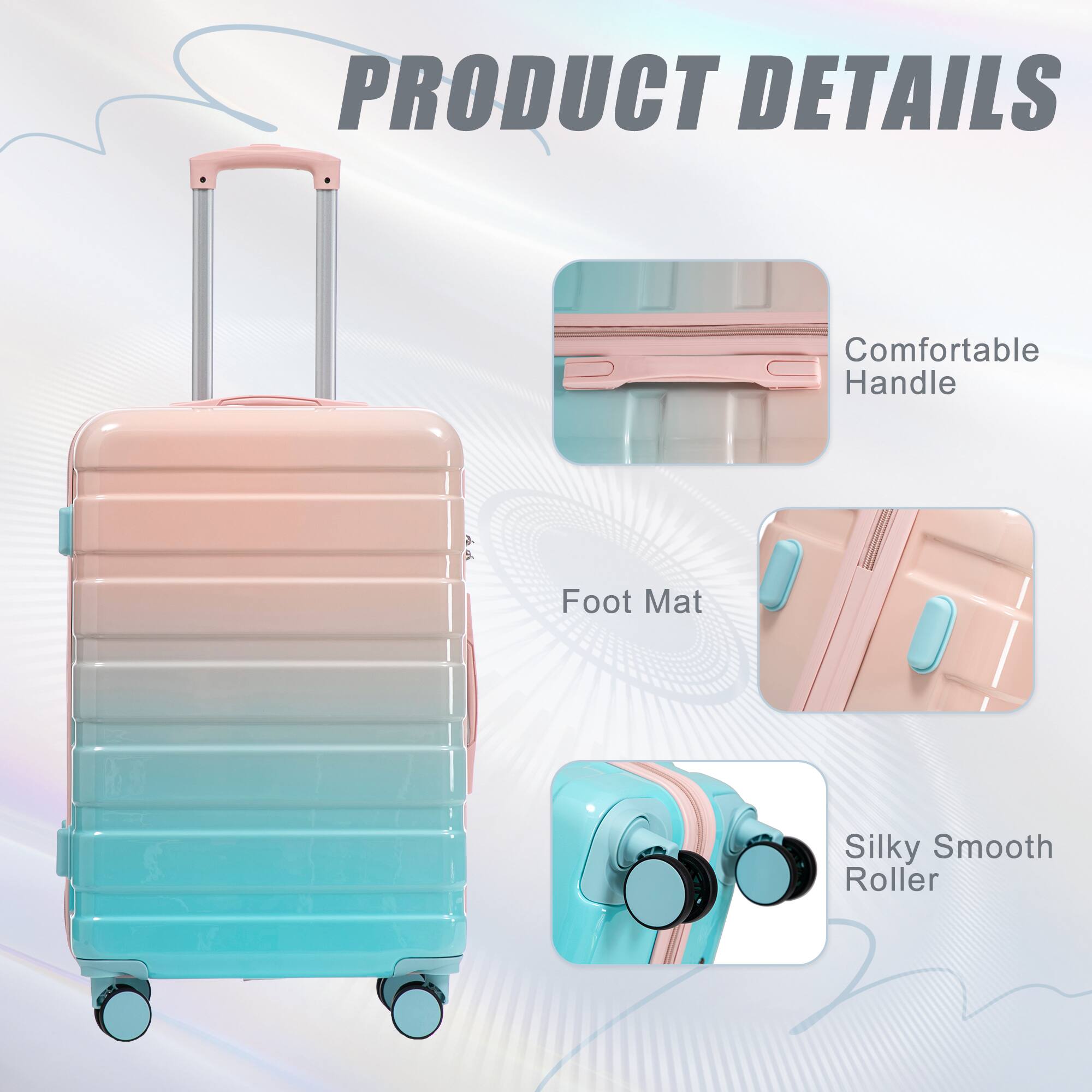 PRODUCT DETAILS

- Comfortable Handle
- Foot Mat
- Silky Smooth Roller