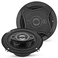 Front. 5 CORE - 5Core 6” Car Speaker Pair 500W 4Ohm 2 Way Coaxial Speaker Audio w Super Tweeter Fit for Vehicle - Black.