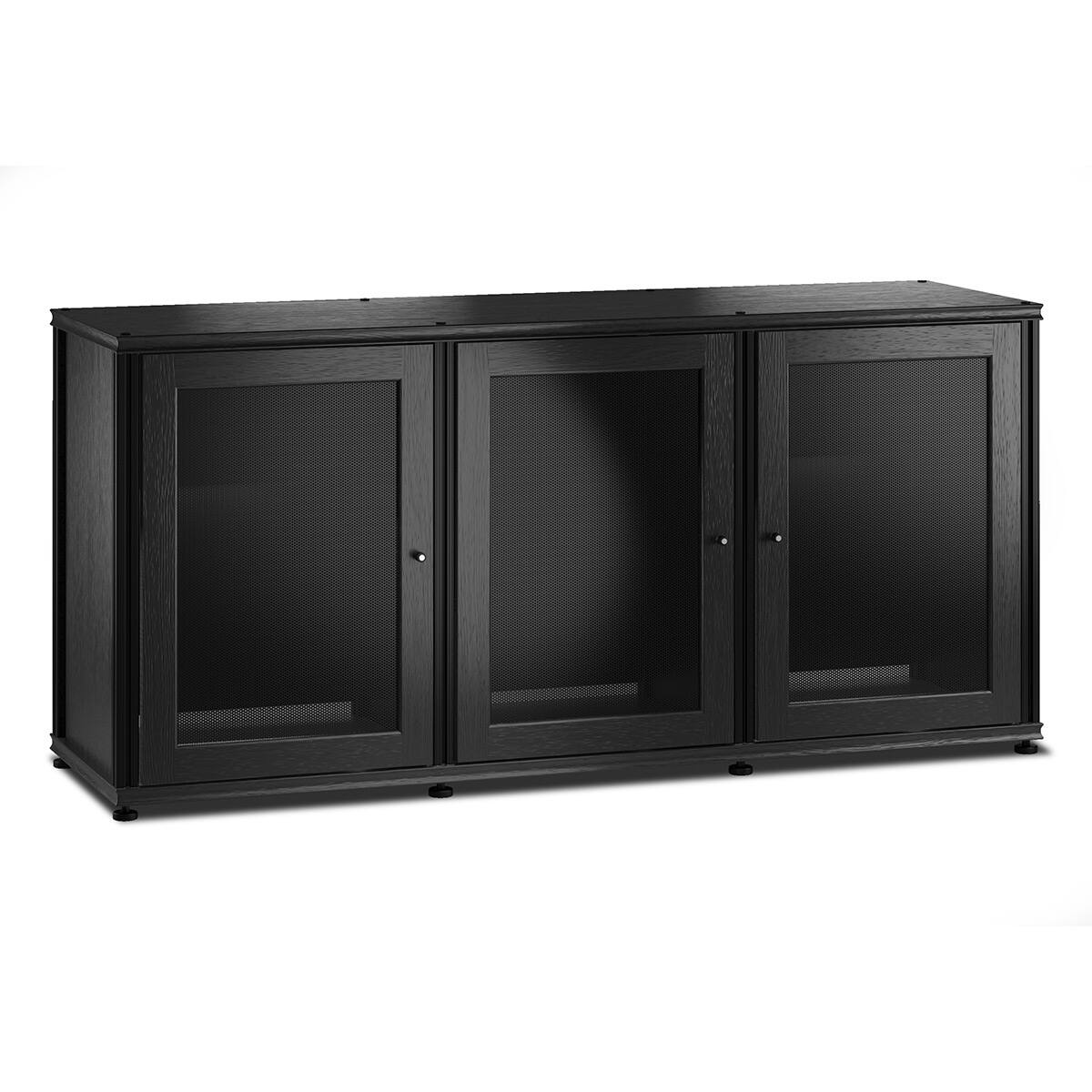 Front. Salamander Designs - Salamander Designs Synergy 337 Triple AV Cabinet (Black Oak with Black Posts) - Black Oak/Black.
