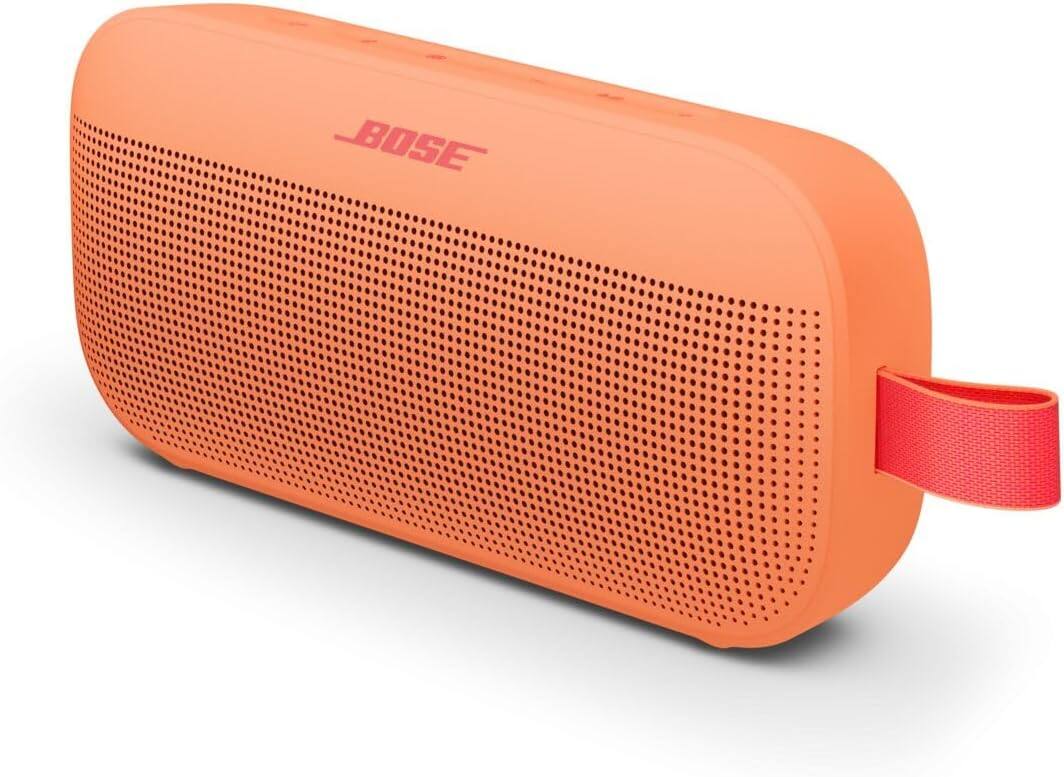 Angle. Bose - Bose SoundLink Flex Bluetooth Speaker (2nd Gen) Bundle with Fast Charger - Portable (Sunset Peach) - Sunset Peach.