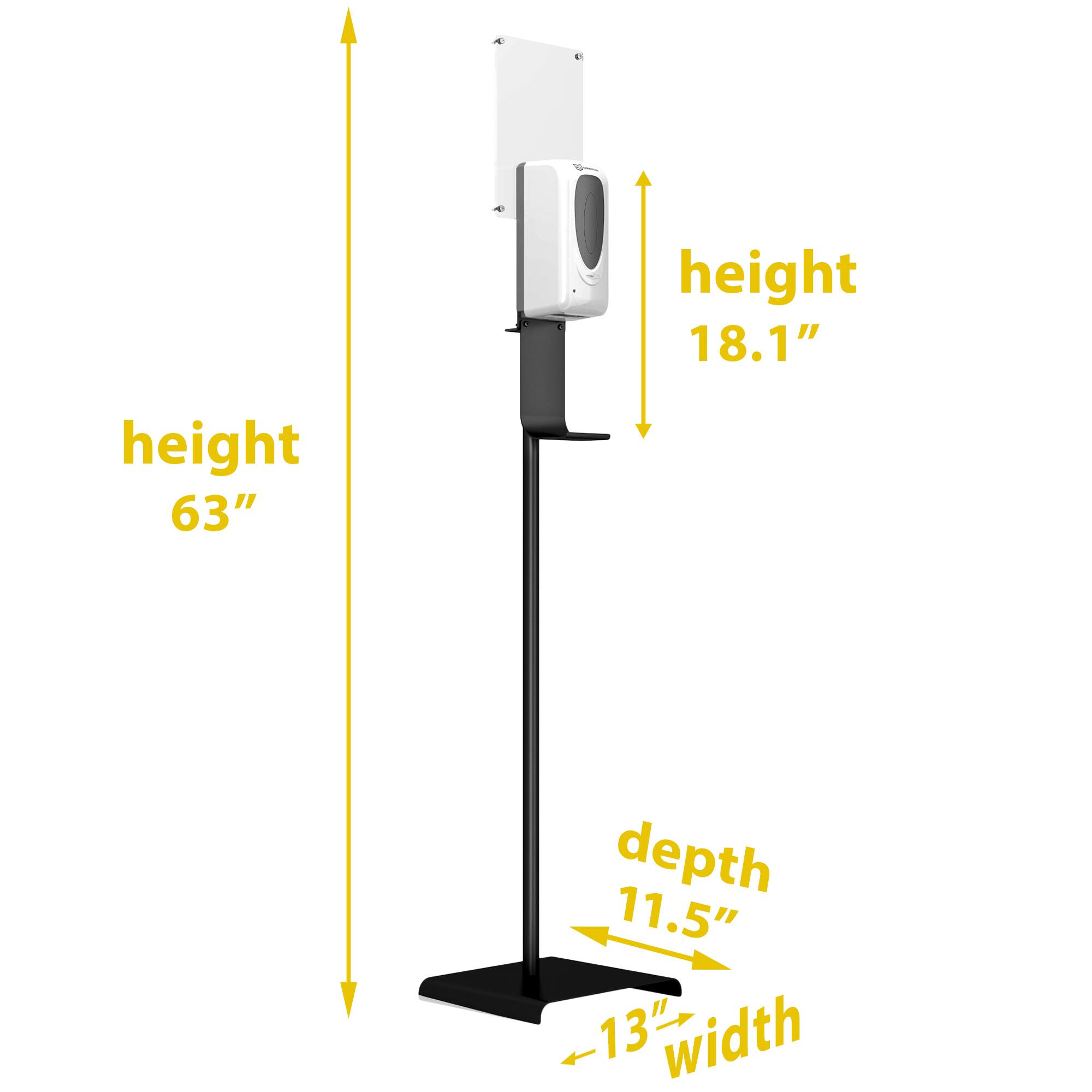 - Height: 63"
- Height: 18.1"
- Depth: 11.5"
- Width: 13"